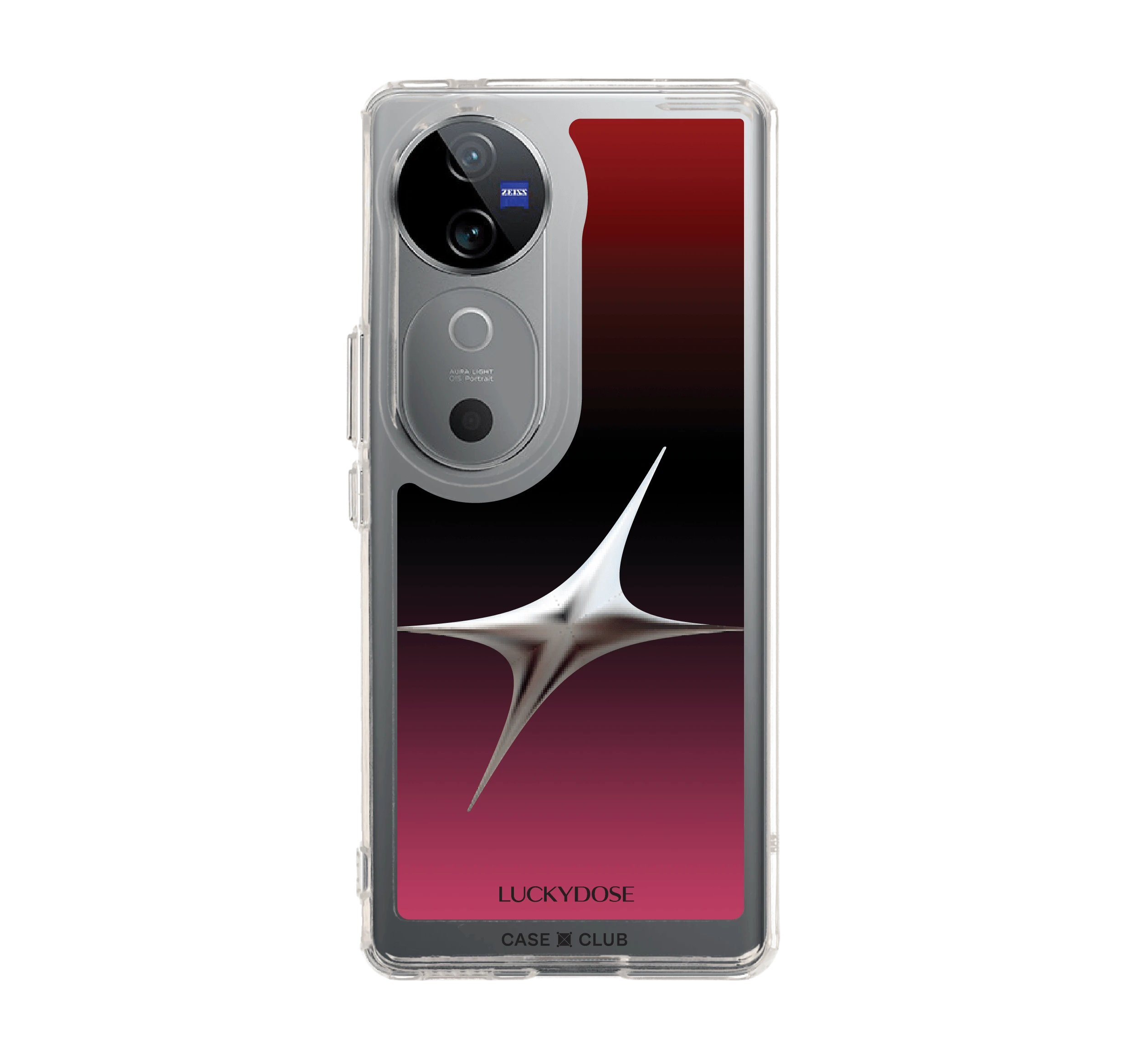 เคสใส vivo v40 5g luckydose สีมงคลวันพุธ (กลางคืน)